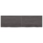 vidaXL Tischplatte Dunkelbraun 140x40x(2-4)cm Massivholz Eiche vidaXL Tischplatte Dunkelbraun 140x40x(2-4)cm Massivholz Eiche