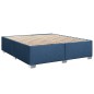 vidaXL Boxspringbett mit Matratze Blau 180x200 cm Stoff vidaXL Boxspringbett mit Matratze Blau 180x200 cm Stoff