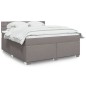 vidaXL Boxspringbett mit Matratze Taupe 180x200 cm Stoff vidaXL Boxspringbett mit Matratze Taupe 180x200 cm Stoff