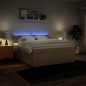 vidaXL Boxspringbett mit Matratze Creme 180x200 cm Stoff vidaXL Boxspringbett mit Matratze Creme 180x200 cm Stoff