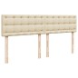 vidaXL Boxspringbett mit Matratze Creme 180x200 cm Stoff vidaXL Boxspringbett mit Matratze Creme 180x200 cm Stoff