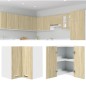 vidaXL Eckhängeschrank Sonoma-Eiche 57x57x60 cm Holzwerkstoff vidaXL Eckhängeschrank Sonoma-Eiche 57x57x60 cm Holzwerkstoff