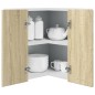 vidaXL Eckhängeschrank Sonoma-Eiche 57x57x60 cm Holzwerkstoff vidaXL Eckhängeschrank Sonoma-Eiche 57x57x60 cm Holzwerkstoff