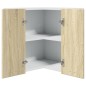 vidaXL Eckhängeschrank Sonoma-Eiche 57x57x60 cm Holzwerkstoff vidaXL Eckhängeschrank Sonoma-Eiche 57x57x60 cm Holzwerkstoff