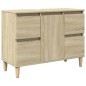 vidaXL Waschbeckenunterschrank Sonoma-Eiche 80x33x60 cm Holzwerkstoff vidaXL Waschbeckenunterschrank Sonoma-Eiche 80x33x60 cm Holzwerkstoff