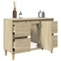 vidaXL Waschbeckenunterschrank Sonoma-Eiche 80x33x60 cm Holzwerkstoff vidaXL Waschbeckenunterschrank Sonoma-Eiche 80x33x60 cm Holzwerkstoff