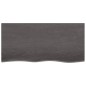 Tischplatte Dunkelgrau 100x50x6 cm Massivholz Eiche Behandelt Tischplatte Dunkelgrau 100x50x6 cm Massivholz Eiche Behandelt