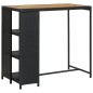 vidaXL 3-tlg. Gartenbar-Set mit Kissen Schwarz Poly Rattan vidaXL 3-tlg. Gartenbar-Set mit Kissen Schwarz Poly Rattan