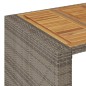 vidaXL 7-tlg. Gartenbar-Set mit Kissen Grau Poly Rattan vidaXL 7-tlg. Gartenbar-Set mit Kissen Grau Poly Rattan