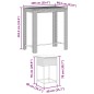 vidaXL 5-tlg. Gartenbar-Set mit Kissen Schwarz Poly Rattan vidaXL 5-tlg. Gartenbar-Set mit Kissen Schwarz Poly Rattan