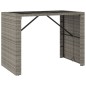 vidaXL 7-tlg. Gartenbar-Set mit Kissen Grau Poly Rattan vidaXL 7-tlg. Gartenbar-Set mit Kissen Grau Poly Rattan