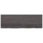Tischplatte Dunkelgrau 180x60x6 cm Massivholz Eiche Behandelt Tischplatte Dunkelgrau 180x60x6 cm Massivholz Eiche Behandelt