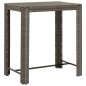 vidaXL 5-tlg. Gartenbar-Set mit Kissen Grau Poly Rattan vidaXL 5-tlg. Gartenbar-Set mit Kissen Grau Poly Rattan