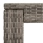 vidaXL 5-tlg. Gartenbar-Set mit Kissen Grau Poly Rattan vidaXL 5-tlg. Gartenbar-Set mit Kissen Grau Poly Rattan