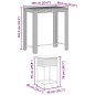vidaXL 5-tlg. Gartenbar-Set mit Kissen Grau Poly Rattan vidaXL 5-tlg. Gartenbar-Set mit Kissen Grau Poly Rattan