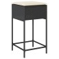 vidaXL 9-tlg. Gartenbar-Set mit Kissen Schwarz Poly Rattan vidaXL 9-tlg. Gartenbar-Set mit Kissen Schwarz Poly Rattan