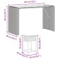 vidaXL 9-tlg. Gartenbar-Set mit Kissen Schwarz Poly Rattan vidaXL 9-tlg. Gartenbar-Set mit Kissen Schwarz Poly Rattan