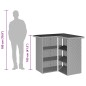 vidaXL 5-tlg. Gartenbar-Set mit Kissen Grau Poly Rattan vidaXL 5-tlg. Gartenbar-Set mit Kissen Grau Poly Rattan