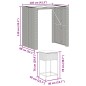 vidaXL 5-tlg. Gartenbar-Set mit Kissen Schwarz Poly Rattan vidaXL 5-tlg. Gartenbar-Set mit Kissen Schwarz Poly Rattan