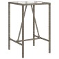vidaXL 5-tlg. Gartenbar-Set mit Kissen Grau Poly Rattan vidaXL 5-tlg. Gartenbar-Set mit Kissen Grau Poly Rattan
