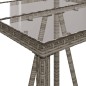 vidaXL 5-tlg. Gartenbar-Set mit Kissen Grau Poly Rattan vidaXL 5-tlg. Gartenbar-Set mit Kissen Grau Poly Rattan