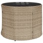vidaXL 3-tlg. Garten-Sofagarnitur Halbrund Beige Poly-Rattan vidaXL 3-tlg. Garten-Sofagarnitur Halbrund Beige Poly-Rattan