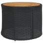 vidaXL 3-tlg. Garten-Sofagarnitur Halbrund Schwarz Poly-Rattan vidaXL 3-tlg. Garten-Sofagarnitur Halbrund Schwarz Poly-Rattan