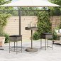 vidaXL 3-tlg. Gartenbar-Set mit Kissen Grau Poly Rattan vidaXL 3-tlg. Gartenbar-Set mit Kissen Grau Poly Rattan