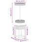 vidaXL 3-tlg. Gartenbar-Set mit Kissen Grau Poly Rattan vidaXL 3-tlg. Gartenbar-Set mit Kissen Grau Poly Rattan