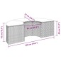 vidaXL Garten-Fußhocker mit Kissen Beige Poly-Rattan vidaXL Garten-Fußhocker mit Kissen Beige Poly-Rattan