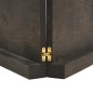 vidaXL Tischplatte Dunkelbraun 200x40x(2-6)cm Massivholz Eiche vidaXL Tischplatte Dunkelbraun 200x40x(2-6)cm Massivholz Eiche