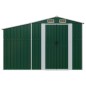 Gerätehaus Grün 277x93x179 cm Verzinkter Stahl Gerätehaus Grün 277x93x179 cm Verzinkter Stahl