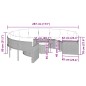 vidaXL Gartensofa mit Tisch und Kissen Rund Beige Poly-Rattan vidaXL Gartensofa mit Tisch und Kissen Rund Beige Poly-Rattan