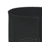 vidaXL Gartensofa mit Tisch und Kissen Rund Schwarz Poly-Rattan vidaXL Gartensofa mit Tisch und Kissen Rund Schwarz Poly-Rattan