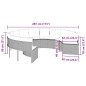 vidaXL Gartensofa mit Kissen Rund Beige Poly-Rattan vidaXL Gartensofa mit Kissen Rund Beige Poly-Rattan