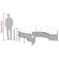vidaXL Gartensofa mit Kissen Rund Beige Poly-Rattan vidaXL Gartensofa mit Kissen Rund Beige Poly-Rattan