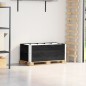 vidaXL Paletten-Aufsatzrahmen 2 Stk. Schwarz 100x50 cm Massivholz vidaXL Paletten-Aufsatzrahmen 2 Stk. Schwarz 100x50 cm Massivholz