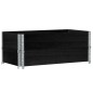 vidaXL Paletten-Aufsatzrahmen 2 Stk. Schwarz 100x50 cm Massivholz vidaXL Paletten-Aufsatzrahmen 2 Stk. Schwarz 100x50 cm Massivholz