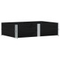 vidaXL Paletten-Aufsatzrahmen 2 Stk. Schwarz 150x100 Massivholz Kiefer vidaXL Paletten-Aufsatzrahmen 2 Stk. Schwarz 150x100 Massivholz Kiefer