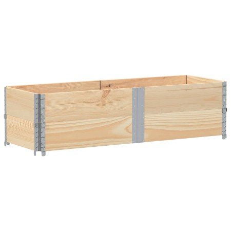 vidaXL Paletten-Aufsatzrahmen 2 Stk. 150x50 cm Massivholz Kiefer
