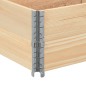 vidaXL Paletten-Aufsatzrahmen 2 Stk. 150x50 cm Massivholz Kiefer