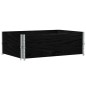 vidaXL Paletten-Aufsatzrahmen 2 Stk. Schwarz 120x180 cm Massivholz