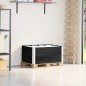 vidaXL Paletten-Aufsatzrahmen 2 Stk. Schwarz 80x60cm Massivholz Kiefer vidaXL Paletten-Aufsatzrahmen 2 Stk. Schwarz 80x60cm Massivholz Kiefer