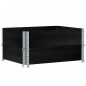 vidaXL Paletten-Aufsatzrahmen 2 Stk. Schwarz 80x60cm Massivholz Kiefer vidaXL Paletten-Aufsatzrahmen 2 Stk. Schwarz 80x60cm Massivholz Kiefer