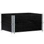 vidaXL Paletten-Aufsatzrahmen 2 Stk. Schwarz 80x60cm Massivholz Kiefer vidaXL Paletten-Aufsatzrahmen 2 Stk. Schwarz 80x60cm Massivholz Kiefer