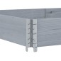 vidaXL Paletten-Aufsatzrahmen Grau 150x50 cm Massivholz Kiefer vidaXL Paletten-Aufsatzrahmen Grau 150x50 cm Massivholz Kiefer