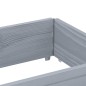 vidaXL Paletten-Aufsatzrahmen Grau 150x50 cm Massivholz Kiefer vidaXL Paletten-Aufsatzrahmen Grau 150x50 cm Massivholz Kiefer