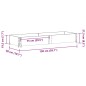 vidaXL Paletten-Aufsatzrahmen Grau 150x50 cm Massivholz Kiefer vidaXL Paletten-Aufsatzrahmen Grau 150x50 cm Massivholz Kiefer