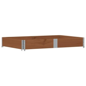 vidaXL Paletten-Aufsatzrahmen Braun 150x100 cm Massivholz Kiefer