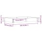 vidaXL Paletten-Aufsatzrahmen Braun 150x100 cm Massivholz Kiefer vidaXL Paletten-Aufsatzrahmen Braun 150x100 cm Massivholz Kiefer
